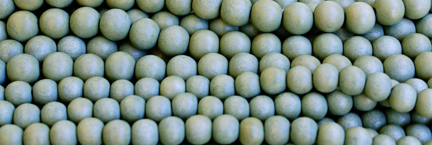Mala Holzperlen, aqua