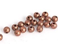 Metall Perle, bronze, rund (20 Stk.)