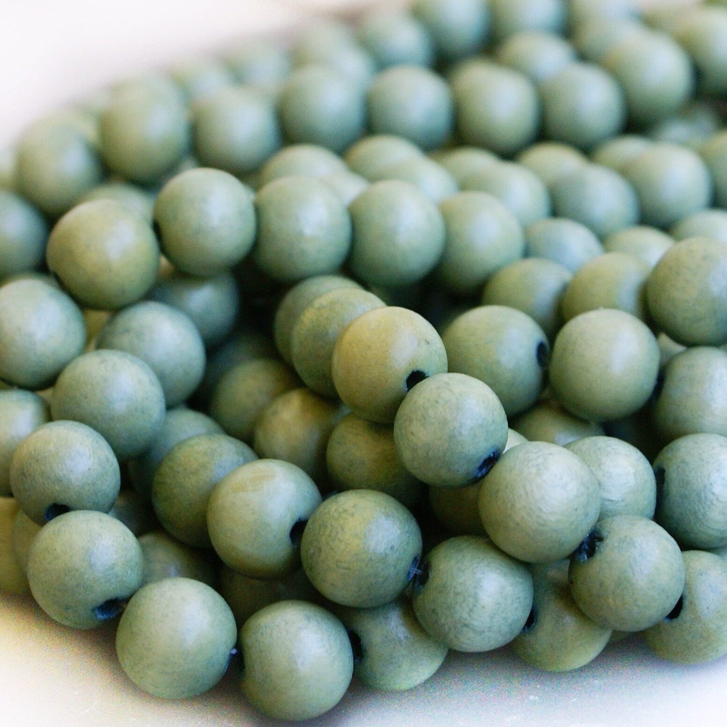 Mala Holzperlen, aqua