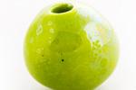 Keramik Perle lime grün