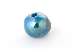 Keramik Perle mittelblau