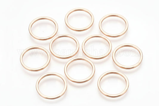 Verbindungsringe, nickelfrei, vergoldet, 20 x 1,5 mm, 17 mm Innendurchmesser (2 Stk.)